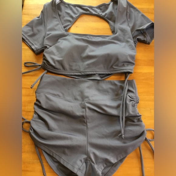 OQQ Work out set or lounge wear. Slate grey, size M - Picture 1 of 10